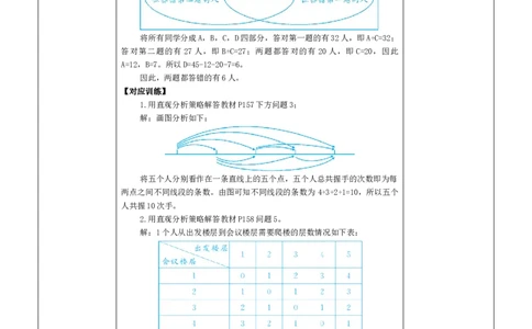 素养目标第5章一元一次方程问题解决策略：直观分析教案（表格式）2024-2025学年北师大数学上册_北师大初中数学_7上-北师大版初中数学_7上-初中数学北师大（2024新版）持续更新