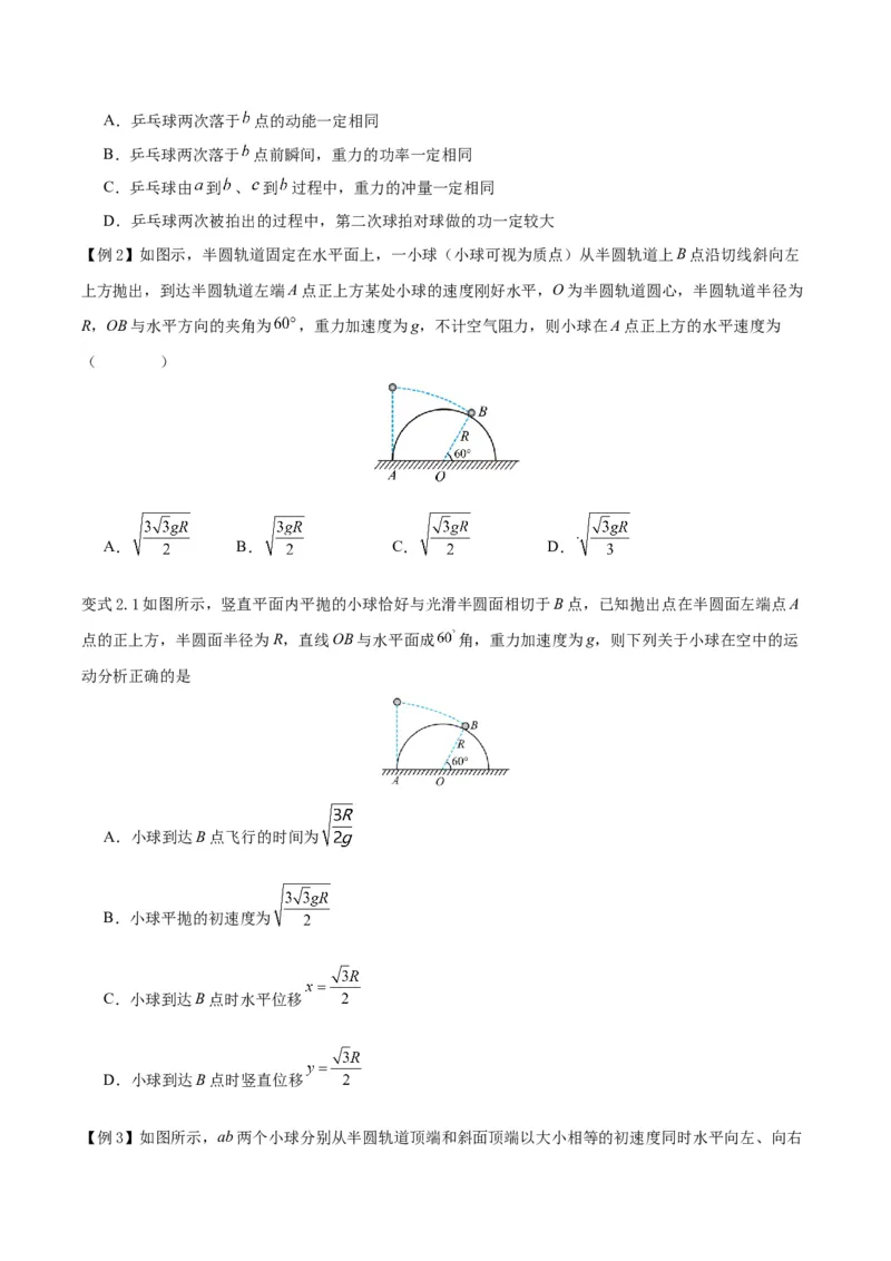 模型08、平抛模型（原卷版）_全国高考模拟卷_2024各科知识点合卷集（非实时各地名校卷）_巧解题2024高考物理模型全归纳(12)份_模型08、平抛模型巧解题2024高考物理模型全归纳