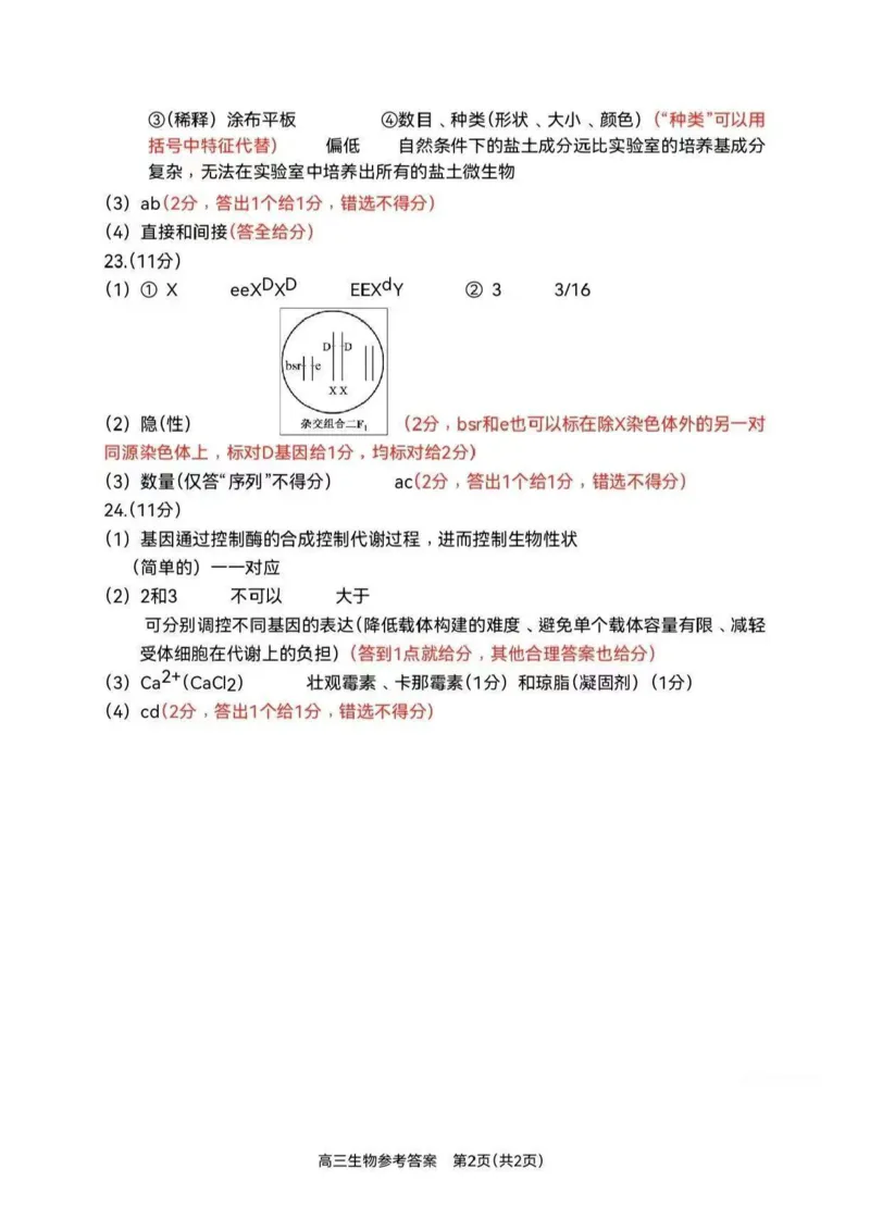 江苏省苏州市2025-2026学年高三上学期期末考试生物试卷（含答案）_全国高考模拟卷_2026年2月_260206江苏省苏州市2025-2026学年高三上学期期末考试（苏州零模）（全科）