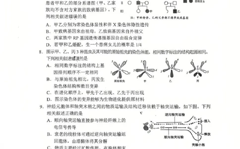 江苏省苏州市2025-2026学年高三上学期期末考试生物试卷（含答案）_全国高考模拟卷_2026年2月_260206江苏省苏州市2025-2026学年高三上学期期末考试（苏州零模）（全科）