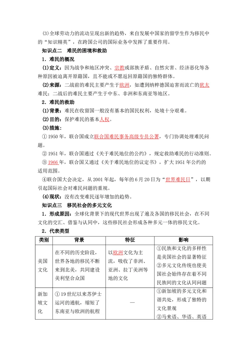 历史选择性必修3文化交流与传播（教师版）37页_07高考历史_2025年新高考资料_专项复习_统编版高中历史知识点总结（教师版+学生版）