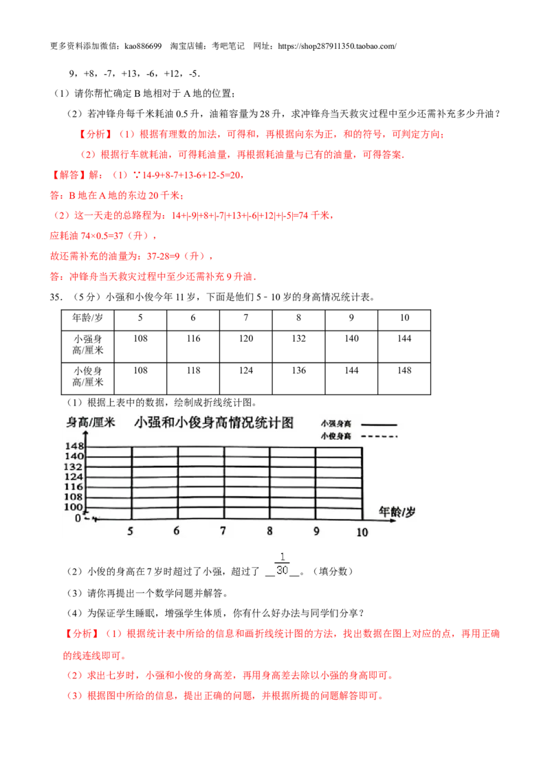 数学-2024年秋季七年级入学分班考试模拟卷02（通用版）（解析版）_北京小升初全套文件_数学
