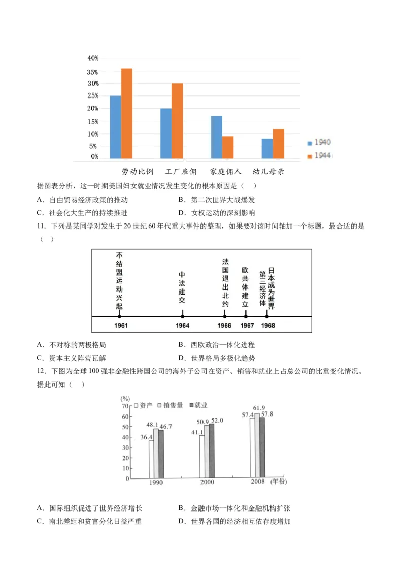 提分秘籍01高考历史选择题热考题型专练（练习）（原卷版）_07高考历史_2024年新高考资料_2.2024二轮复习_2024年高考历史二轮复习讲练测（新教材新高考）