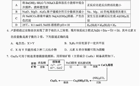 化学试题卷_全国高考模拟卷_2026年2月_260204江西省赣州市2025一2026学年度第一学期高三年级期末考试（全科）
