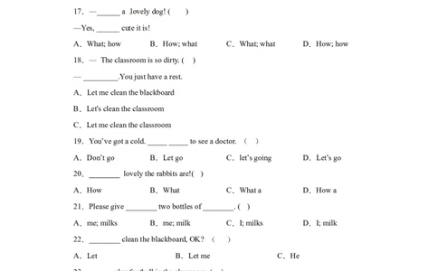 2023年小升初英语语法专题突破-祈使句、感叹句北京版_北京小升初全套文件_英语_2023学年小升初英语语法专题突破（北京版）(13)份