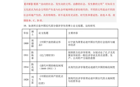 文化类热点-文明差异比较与交流借鉴-2023-2024学年高三历史二轮（专题训练）解析版_07高考历史_2024年新高考资料_2.2024二轮复习_2024届高三历史统编版二轮复习专项训练