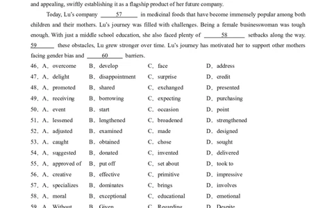 完形填空必练02（原题版）_2025年新高考资料_二轮复习_01高考语文等多个文件_2025年高考英语二轮热点题型归纳与变式演练（新高考通用）_第五部分题型必刷