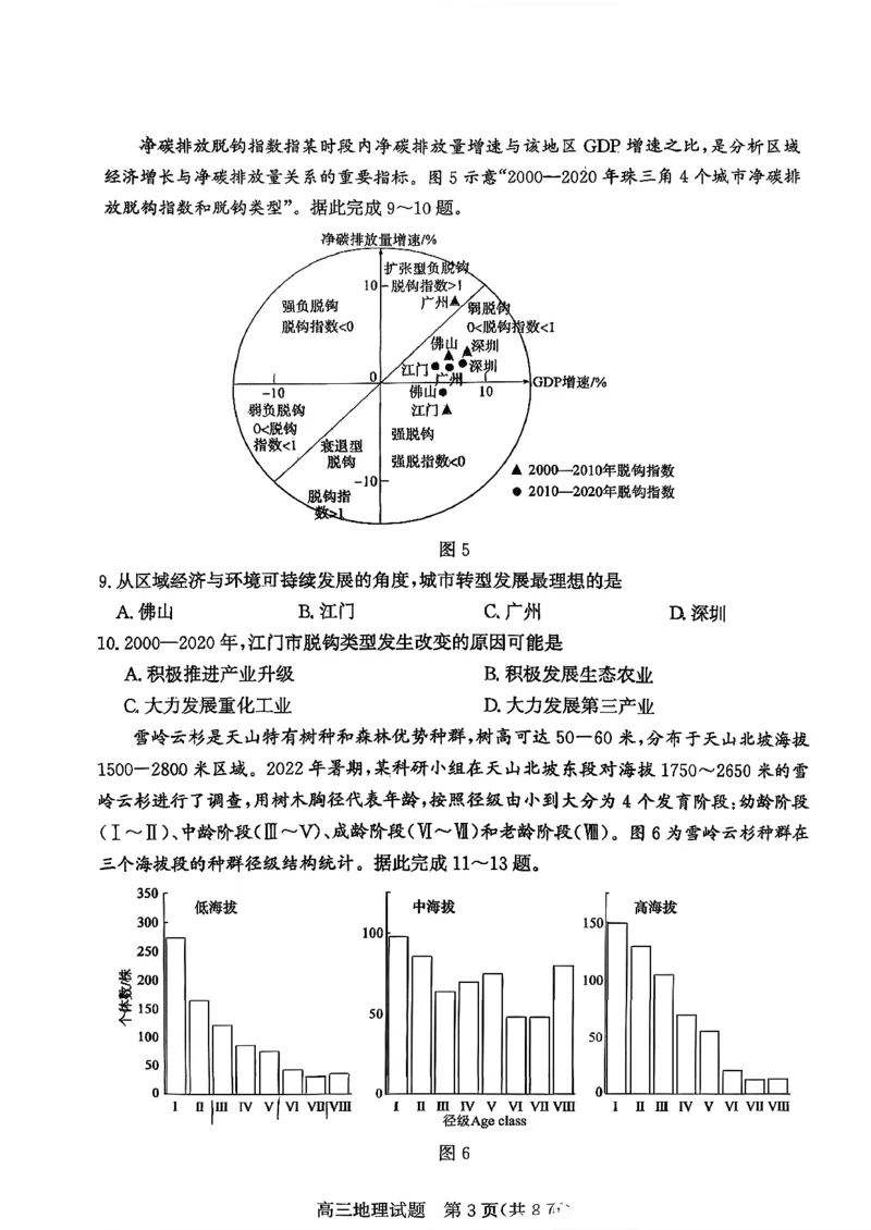 枣庄市2026届高三第一学期质量检测地理+答案_全国高考模拟卷_2026年2月_260202山东省枣庄市2026届高三第一学期质量检测（枣庄一调）（全科）