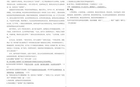 小升初模拟冲刺试卷（一）-2024-2025学年小升初模拟演练冲刺试卷A3版教师版_北京小升初全套文件_语文_2024年语文-秋季七年级入学分班考试模拟卷（全国通用）07（A3+A4-原卷+解析）