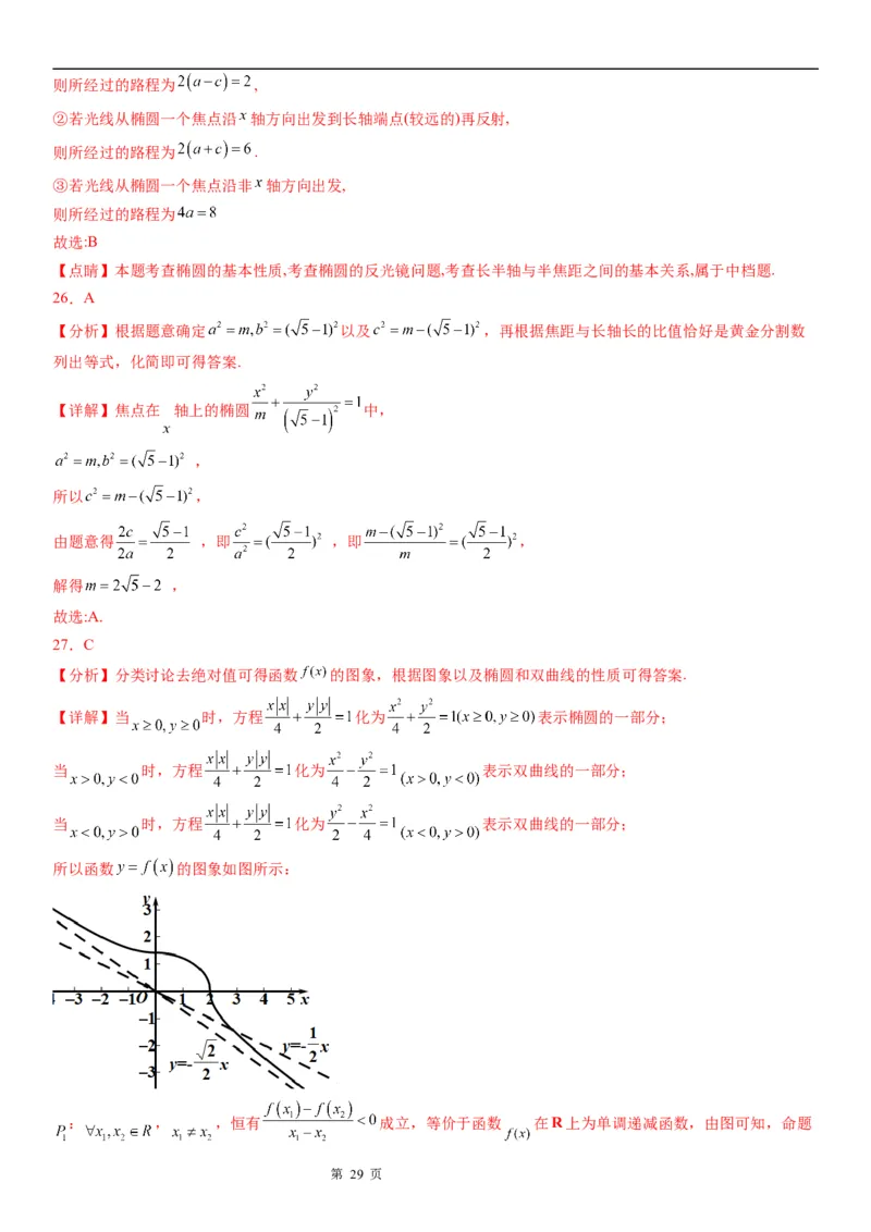 微专题椭圆的应用学案&mdash;&mdash;2023届高考数学一轮《考点&middot;题型&middot;技巧》精讲与精练_02高考数学_通用版（老高考）复习资料_2023年复习资料_一轮复习