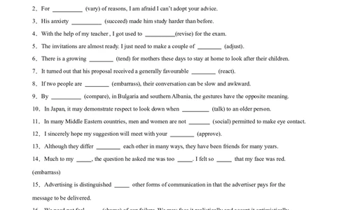 单元提升卷04选必一Unit4BodyLanguage（解析版）_03高考英语_2025年新高考资料_一轮复习_2025年高考英语一轮复习考点通关卷（新高考通用）