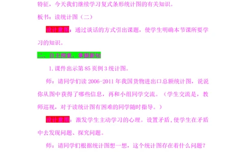 7.2.2读统计图（二）_小学1-6年级常用的上册资源汇总_四年级上册资料(1)_4年级下册教学资源包教案+学案_第七单元复式条形统计图（教案+学案）_教案