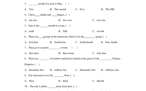 2023年小升初英语语法专题突破-数词北京版_北京小升初全套文件_英语_2023学年小升初英语语法专题突破（北京版）(13)份