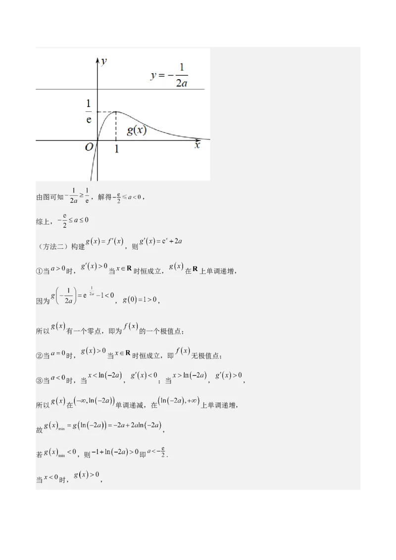 特训08利用导数解决恒成立问题（三大题型）（解析版）_2025年新高考资料_一轮复习_2025年高考数学一轮复习《重难点题型与知识梳理&bull;高分突破》（新高考专用）