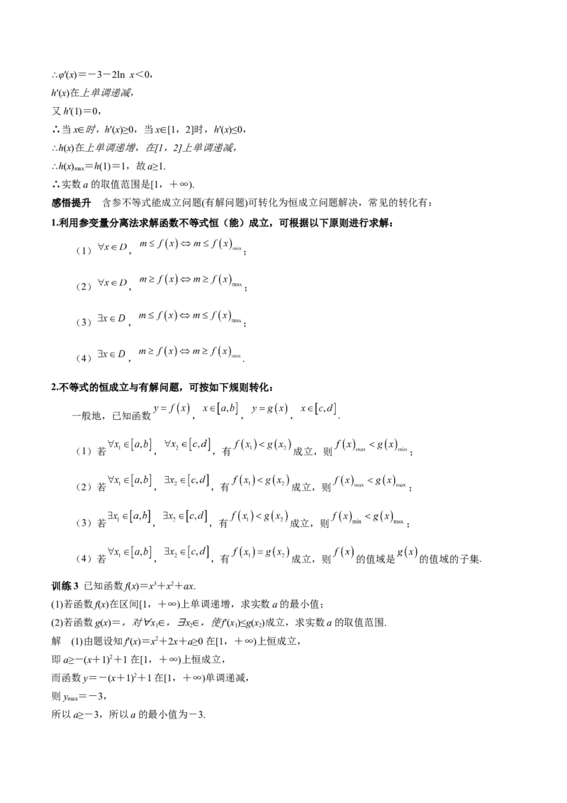 特训08利用导数解决恒成立问题（三大题型）（解析版）_2025年新高考资料_一轮复习_2025年高考数学一轮复习《重难点题型与知识梳理&bull;高分突破》（新高考专用）