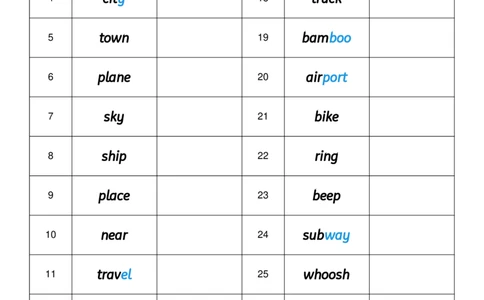 Unit5英译中_小学教辅2026新版+暑假衔接_《小学英语单词默写表》_外研版（三起）_3-6年级上册_2025秋四年级上册新教材单词默写_Unit5