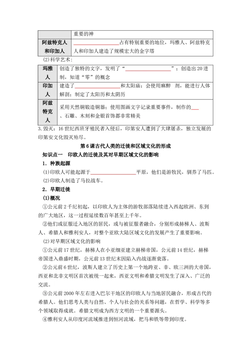 历史选择性必修3文化交流与传播（学生版）37页_07高考历史_2025年新高考资料_专项复习_统编版高中历史知识点总结（教师版+学生版）