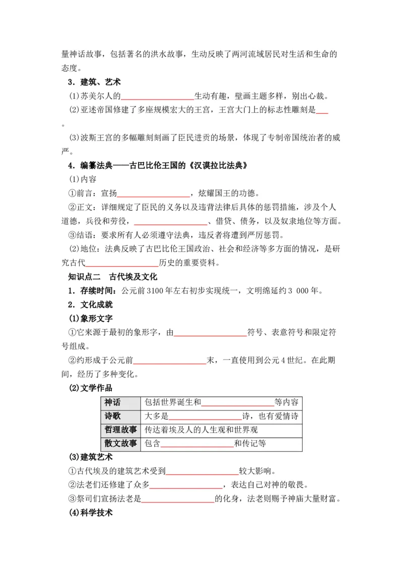 历史选择性必修3文化交流与传播（学生版）37页_07高考历史_2025年新高考资料_专项复习_统编版高中历史知识点总结（教师版+学生版）