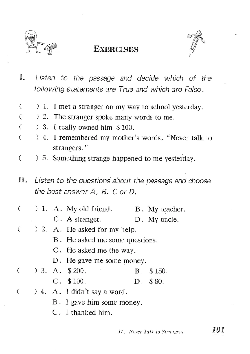 小学英语听力训练100篇_北京小升初全套文件_英语_赠送小学英语听力训练100篇