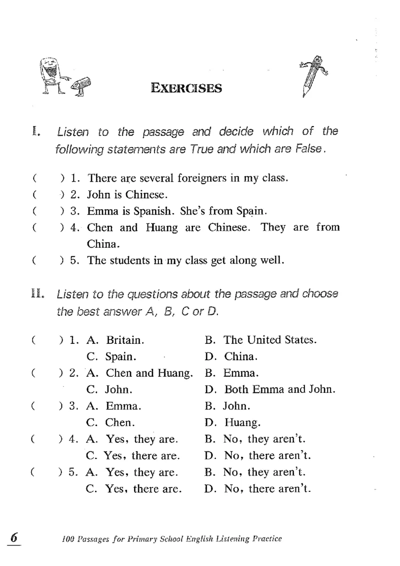 小学英语听力训练100篇_北京小升初全套文件_英语_赠送小学英语听力训练100篇