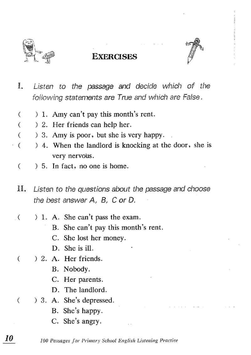 小学英语听力训练100篇_北京小升初全套文件_英语_赠送小学英语听力训练100篇