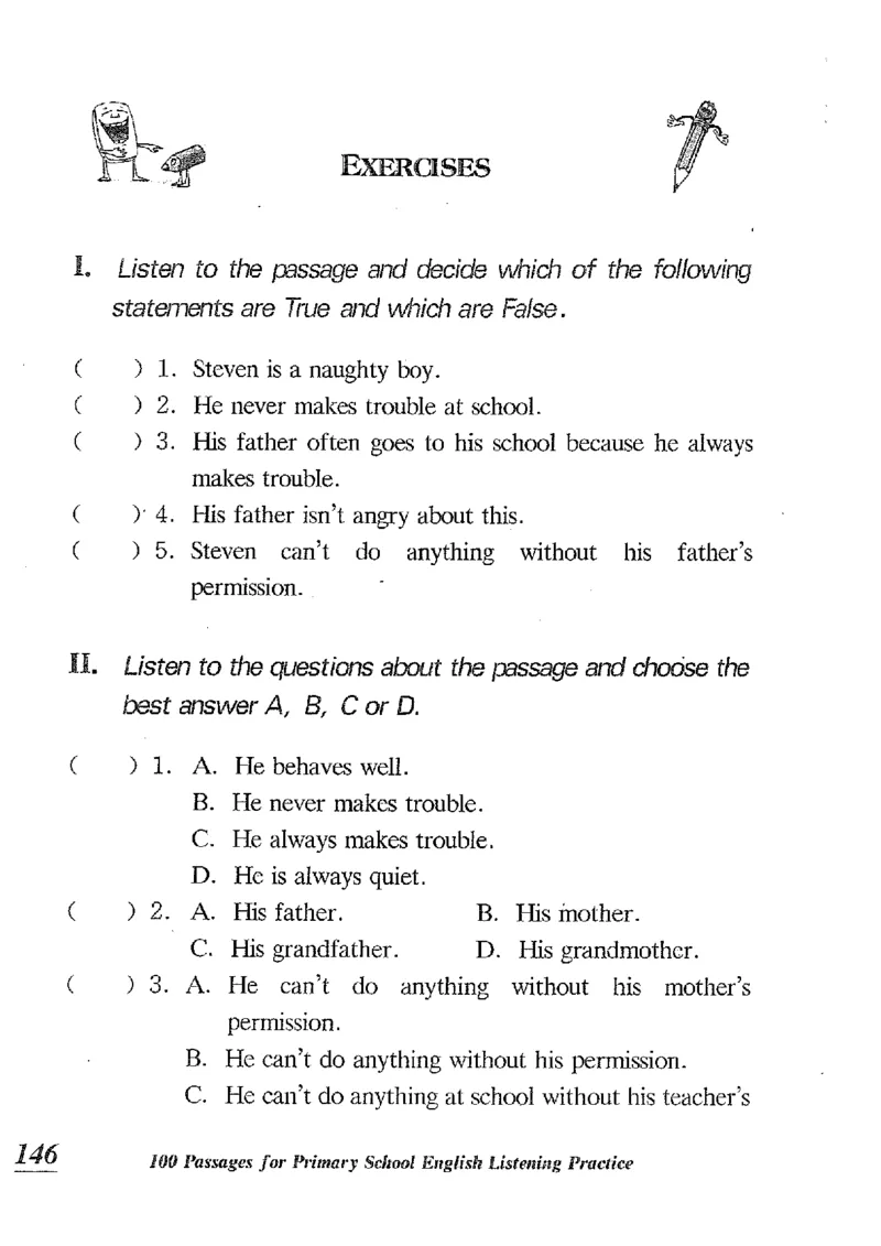 小学英语听力训练100篇_北京小升初全套文件_英语_赠送小学英语听力训练100篇