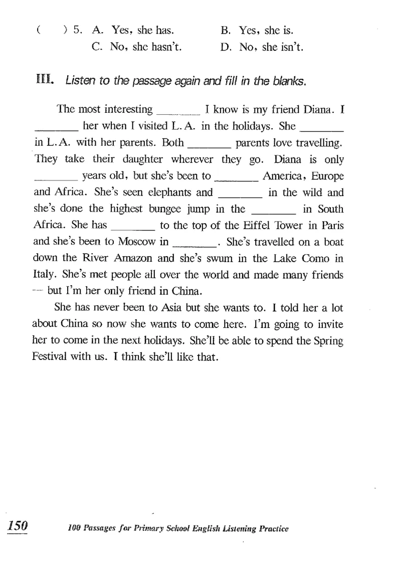 小学英语听力训练100篇_北京小升初全套文件_英语_赠送小学英语听力训练100篇