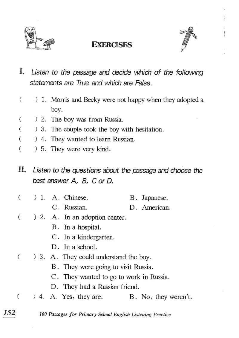 小学英语听力训练100篇_北京小升初全套文件_英语_赠送小学英语听力训练100篇
