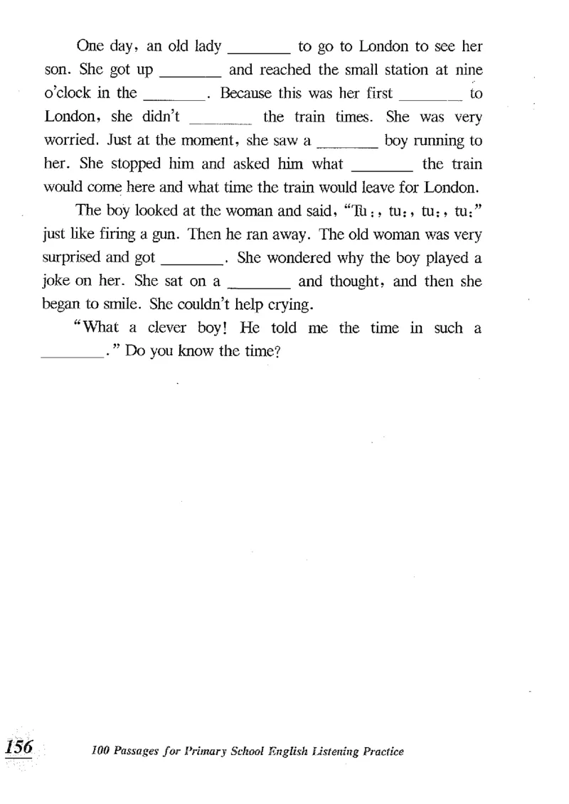 小学英语听力训练100篇_北京小升初全套文件_英语_赠送小学英语听力训练100篇