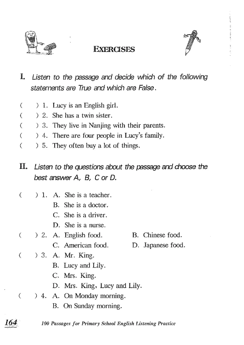小学英语听力训练100篇_北京小升初全套文件_英语_赠送小学英语听力训练100篇