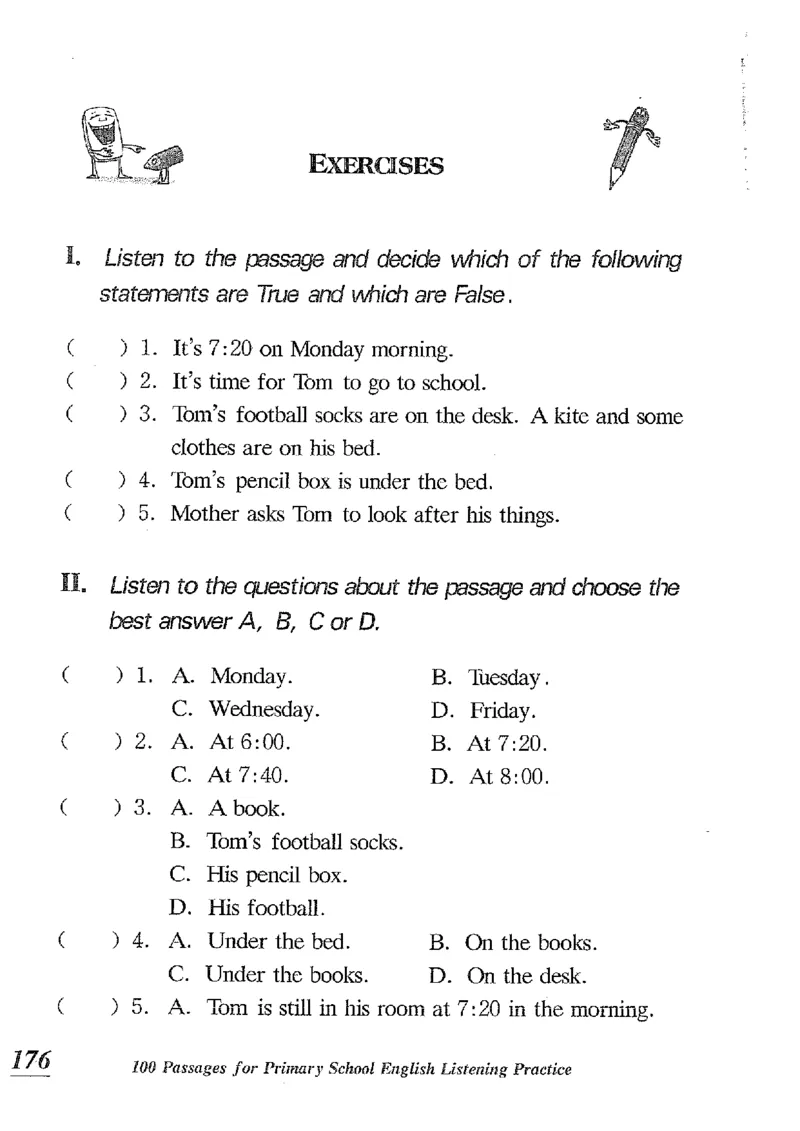 小学英语听力训练100篇_北京小升初全套文件_英语_赠送小学英语听力训练100篇