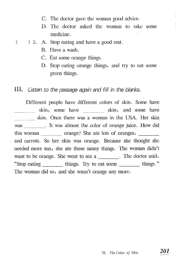 小学英语听力训练100篇_北京小升初全套文件_英语_赠送小学英语听力训练100篇
