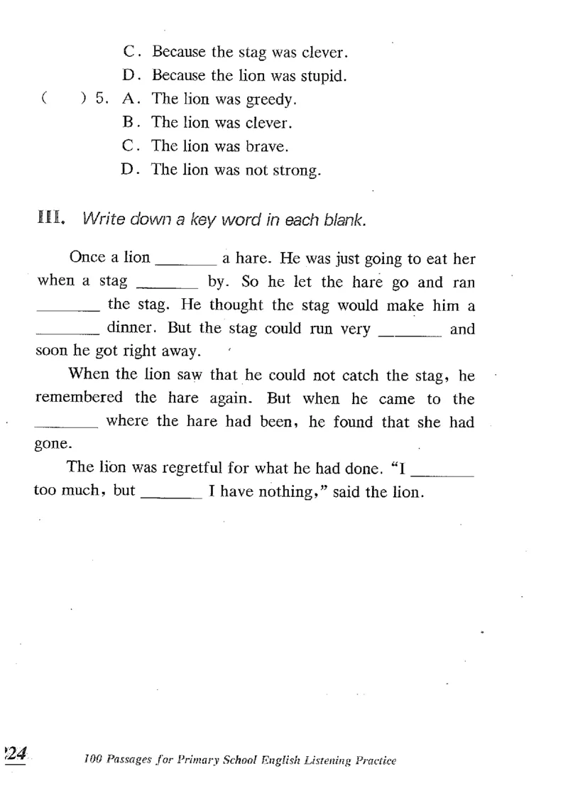 小学英语听力训练100篇_北京小升初全套文件_英语_赠送小学英语听力训练100篇
