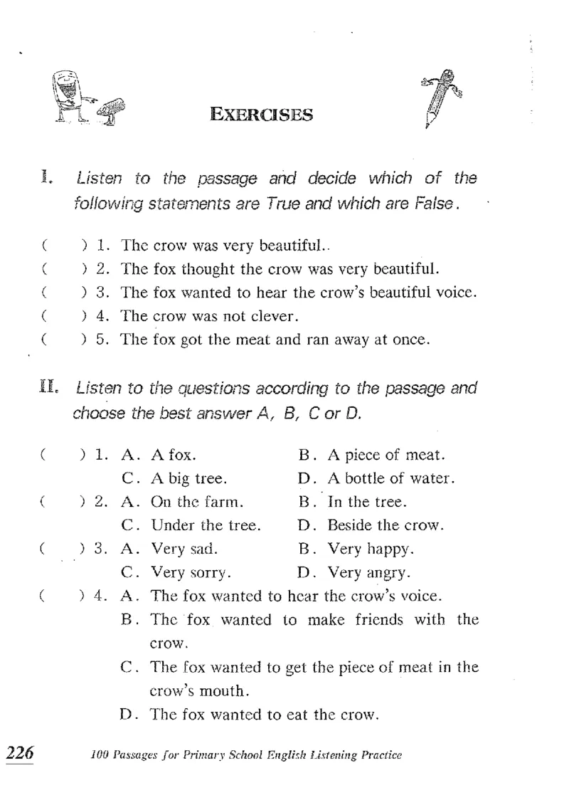 小学英语听力训练100篇_北京小升初全套文件_英语_赠送小学英语听力训练100篇