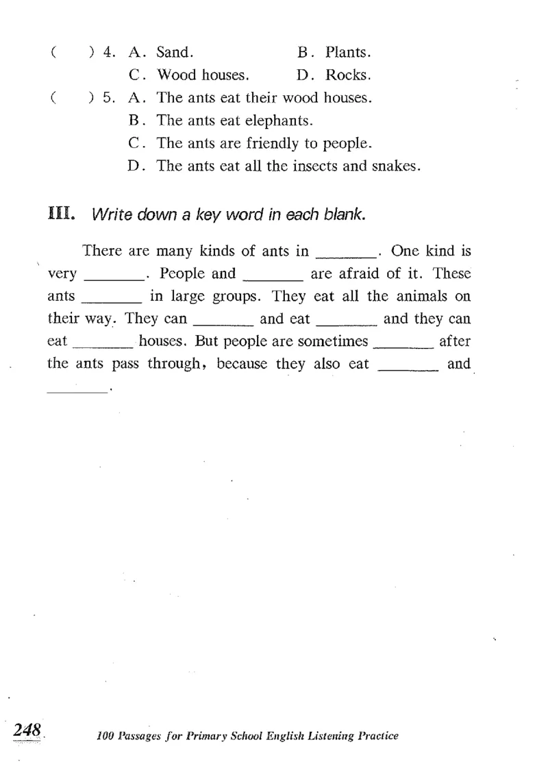 小学英语听力训练100篇_北京小升初全套文件_英语_赠送小学英语听力训练100篇