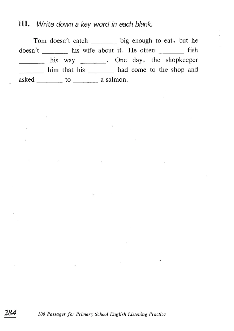 小学英语听力训练100篇_北京小升初全套文件_英语_赠送小学英语听力训练100篇