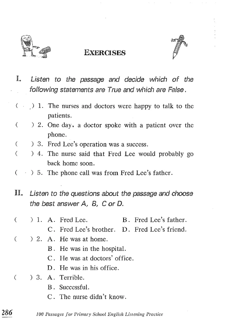 小学英语听力训练100篇_北京小升初全套文件_英语_赠送小学英语听力训练100篇