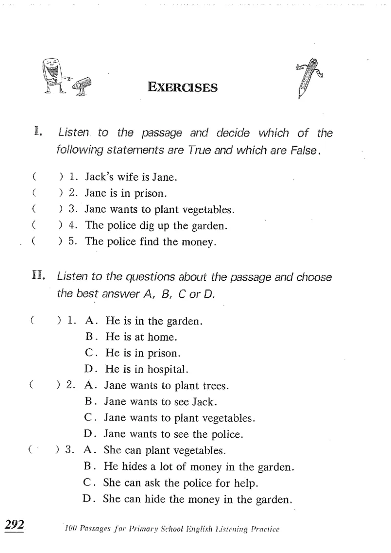 小学英语听力训练100篇_北京小升初全套文件_英语_赠送小学英语听力训练100篇