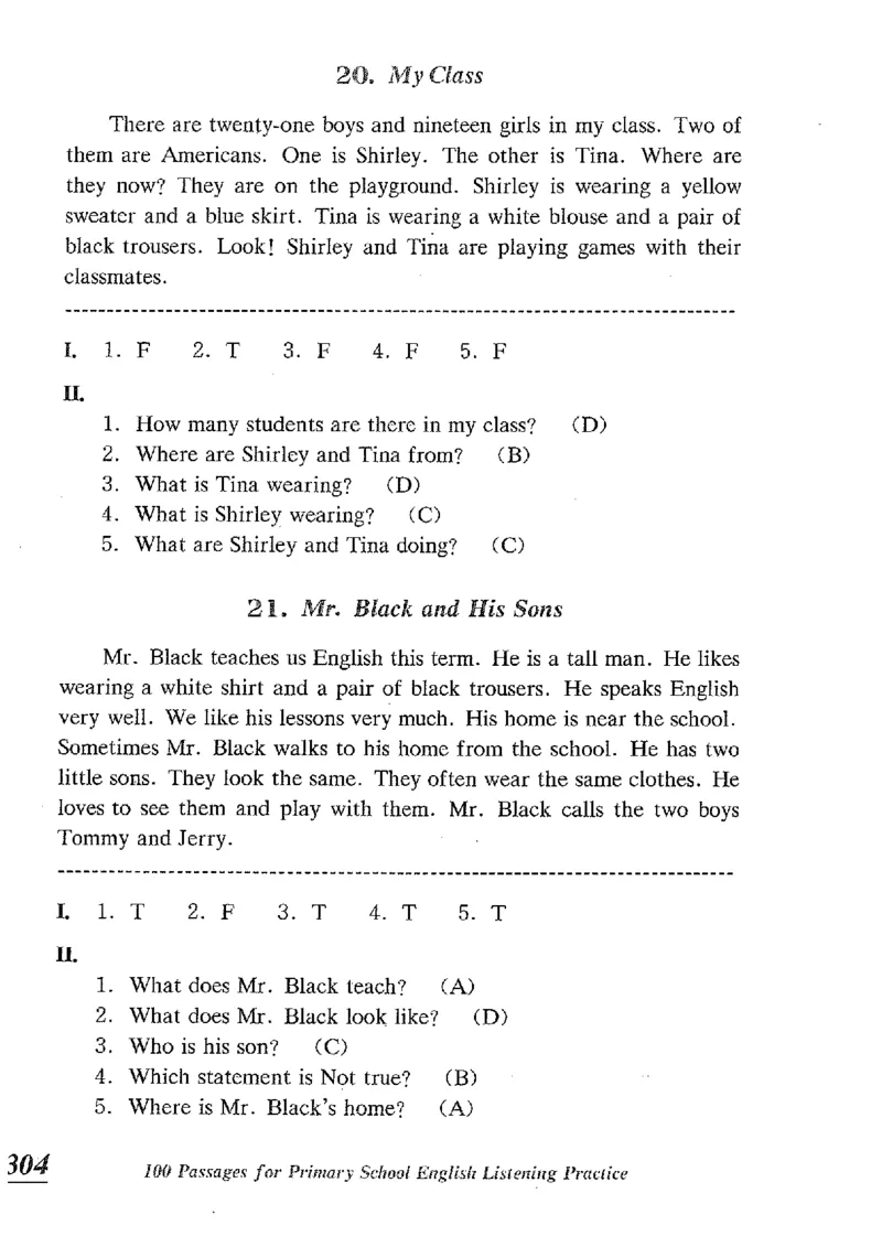 小学英语听力训练100篇_北京小升初全套文件_英语_赠送小学英语听力训练100篇