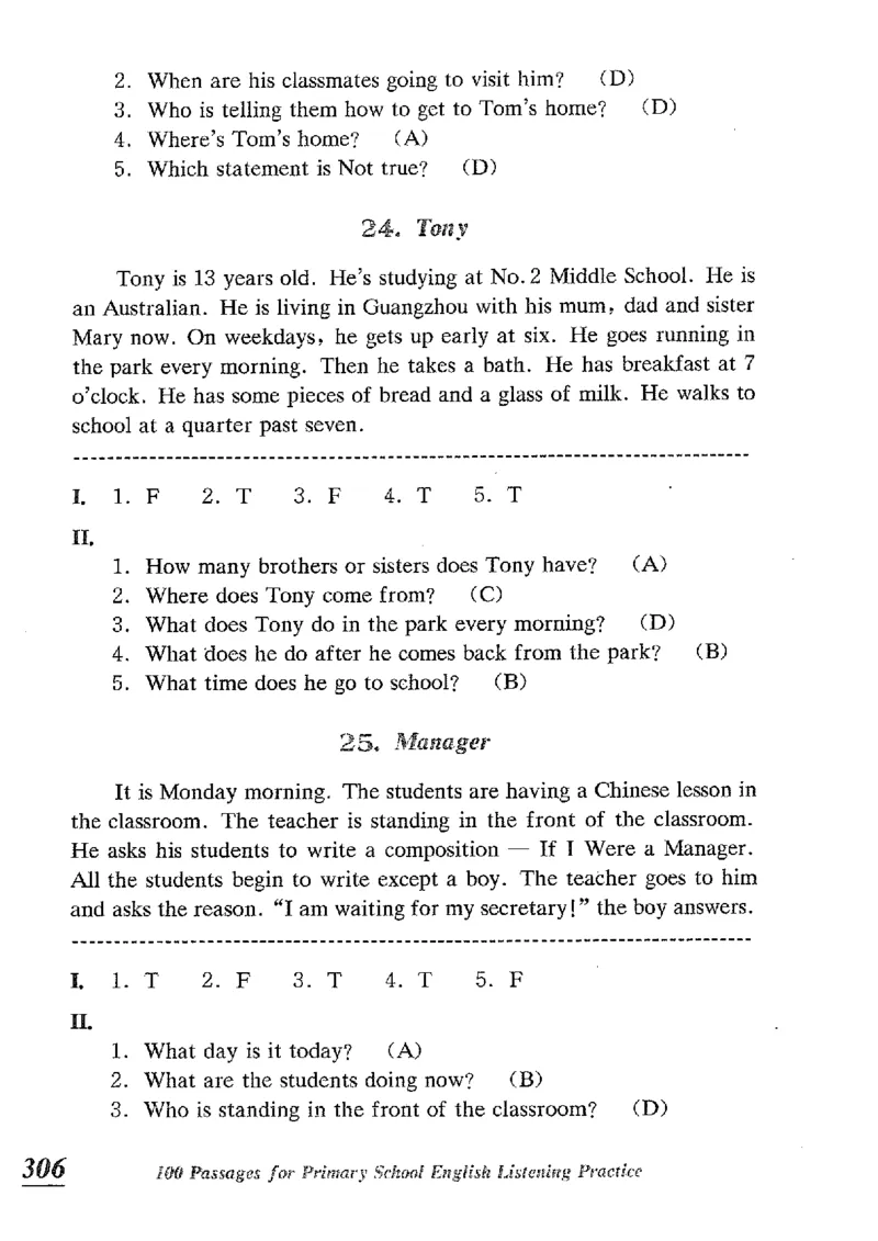 小学英语听力训练100篇_北京小升初全套文件_英语_赠送小学英语听力训练100篇
