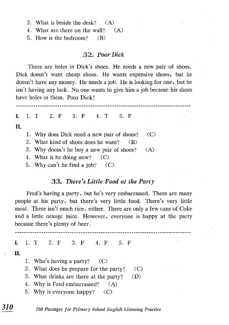 小学英语听力训练100篇_北京小升初全套文件_英语_赠送小学英语听力训练100篇