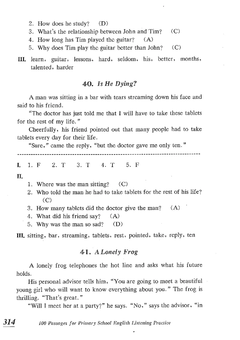 小学英语听力训练100篇_北京小升初全套文件_英语_赠送小学英语听力训练100篇