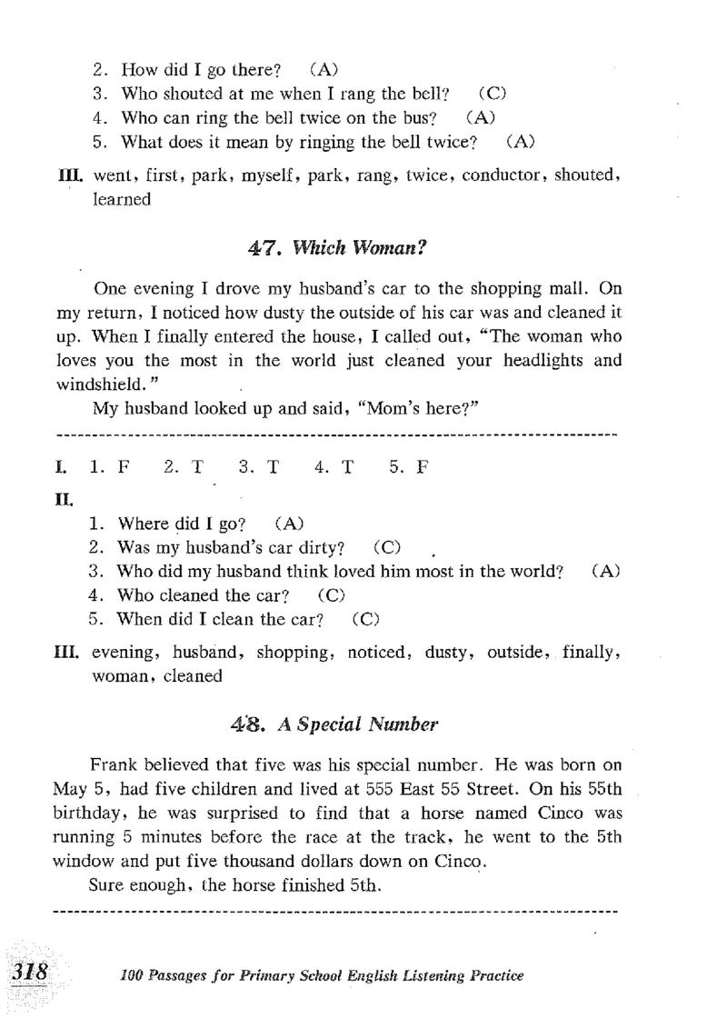 小学英语听力训练100篇_北京小升初全套文件_英语_赠送小学英语听力训练100篇