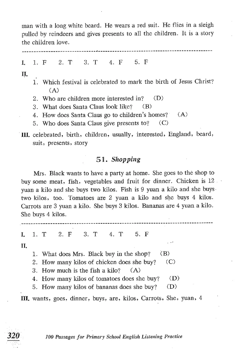 小学英语听力训练100篇_北京小升初全套文件_英语_赠送小学英语听力训练100篇