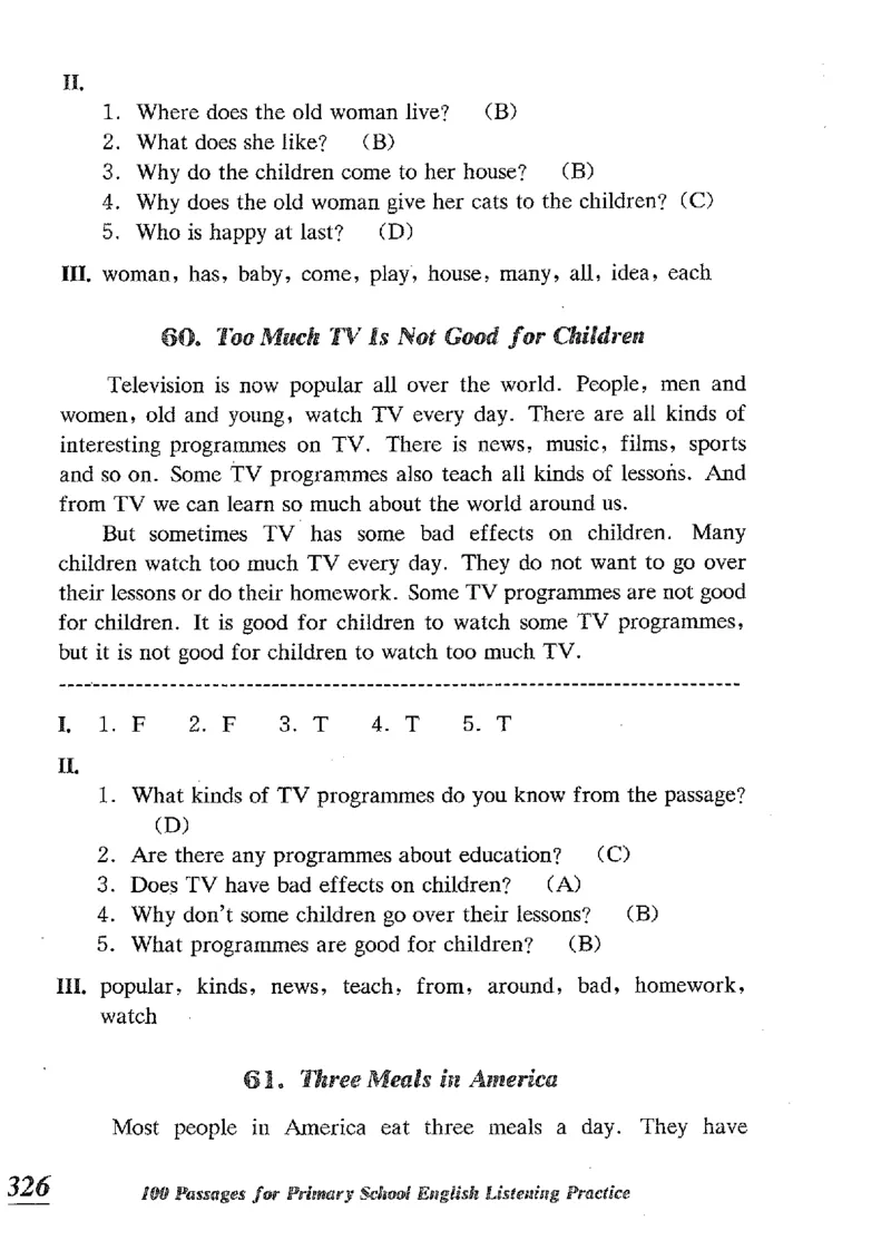 小学英语听力训练100篇_北京小升初全套文件_英语_赠送小学英语听力训练100篇