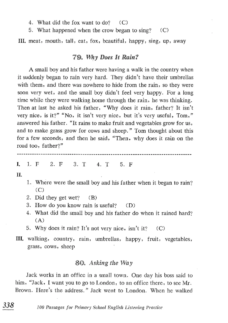 小学英语听力训练100篇_北京小升初全套文件_英语_赠送小学英语听力训练100篇
