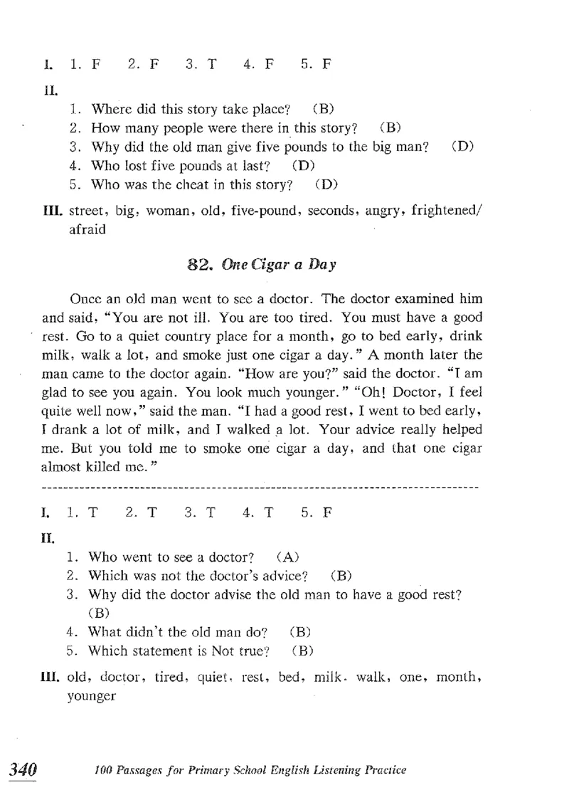 小学英语听力训练100篇_北京小升初全套文件_英语_赠送小学英语听力训练100篇
