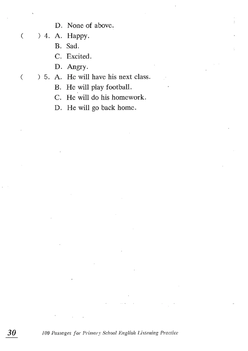 小学英语听力训练100篇_北京小升初全套文件_英语_赠送小学英语听力训练100篇