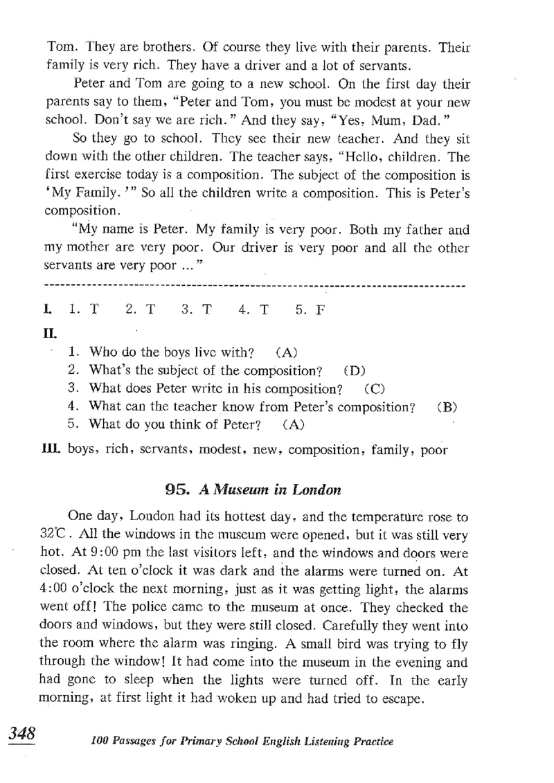 小学英语听力训练100篇_北京小升初全套文件_英语_赠送小学英语听力训练100篇