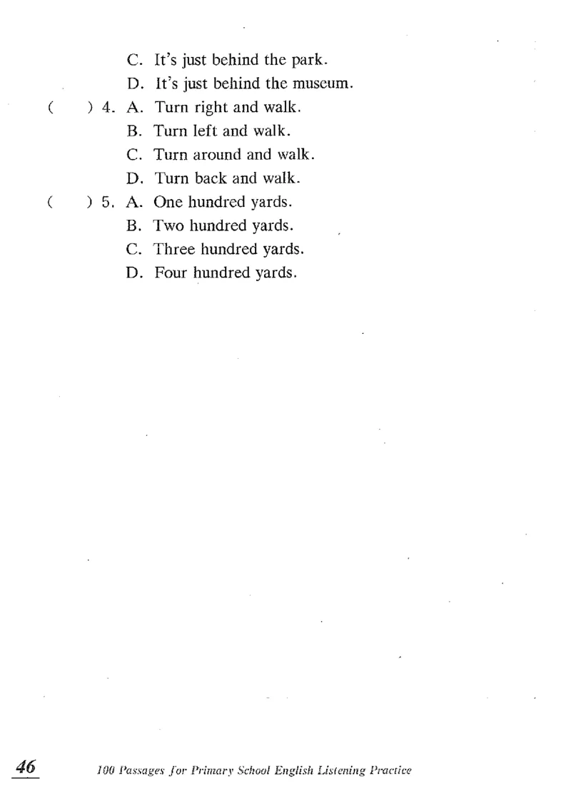 小学英语听力训练100篇_北京小升初全套文件_英语_赠送小学英语听力训练100篇